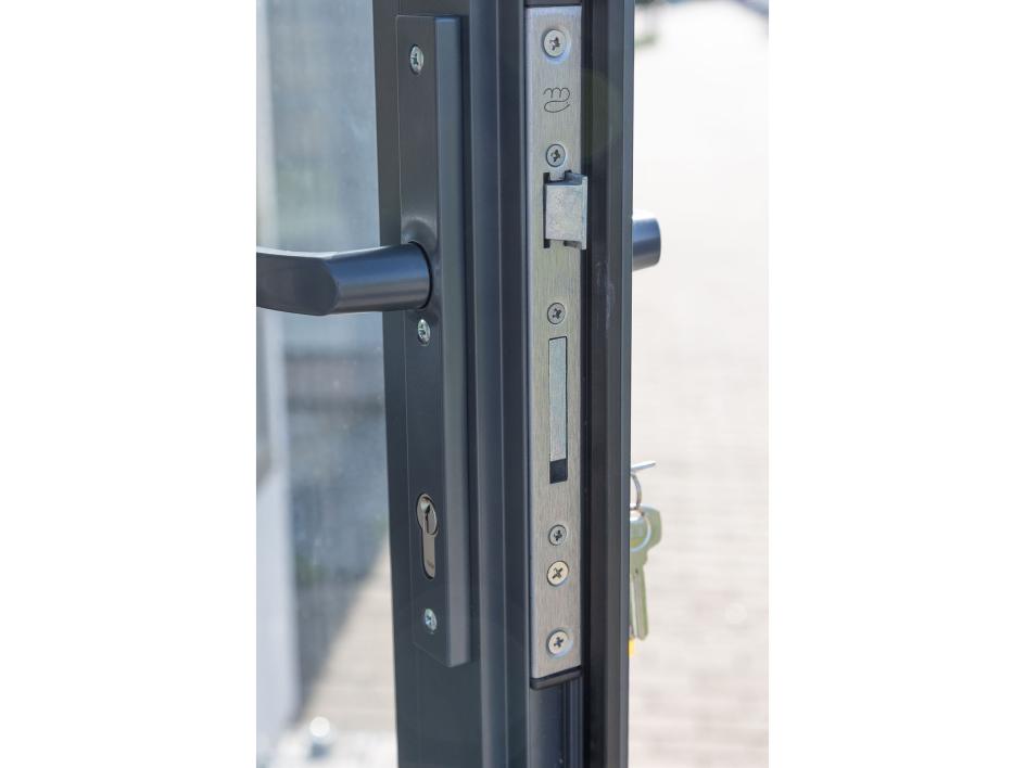 Aluminium door lock